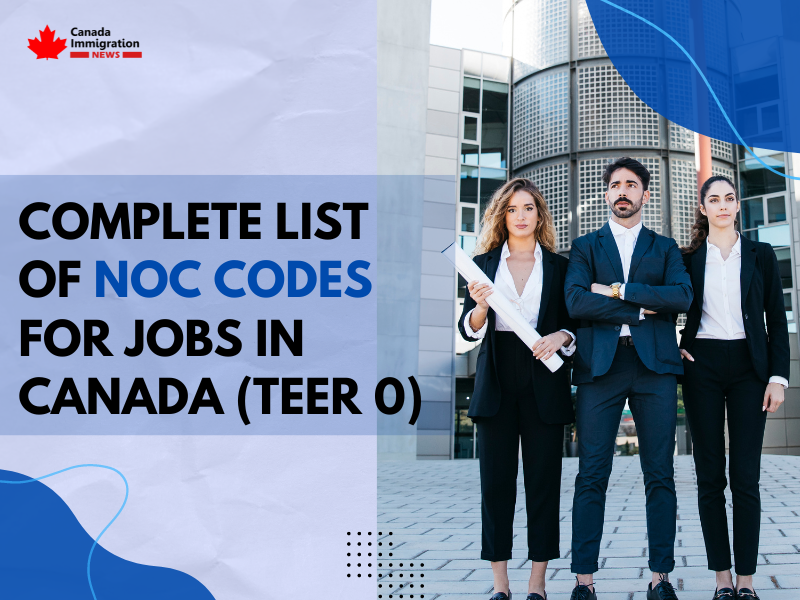 Complete List of NOC Codes for Jobs in Canada (TEER 0)